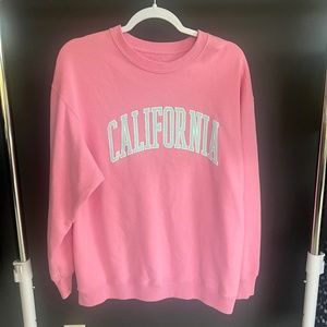 Hollister pink California Sweatshirt Small EUC